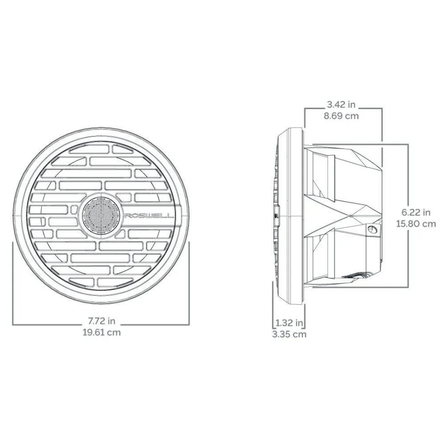 R1 7.7" Marine Speaker