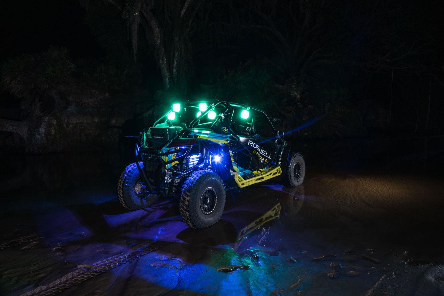 Roswell OFFROAD Firefly 6.5" Cage Speaker Package w/ RGB Remote