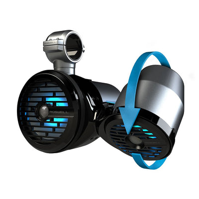 Roswell Marine R1 8 inch by 6.5 inch Vamp Spin Boat Tower Speakers