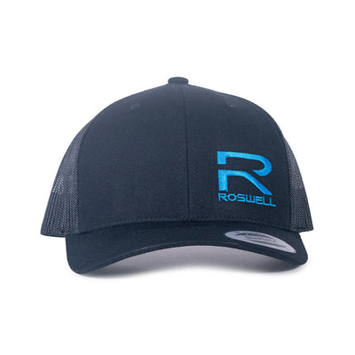 Roswell Black Mesh Trucker Hats