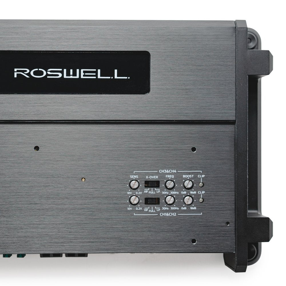 Roswell Marine Audio Class-D Marine Bridgeable 4-Channel Amplifier