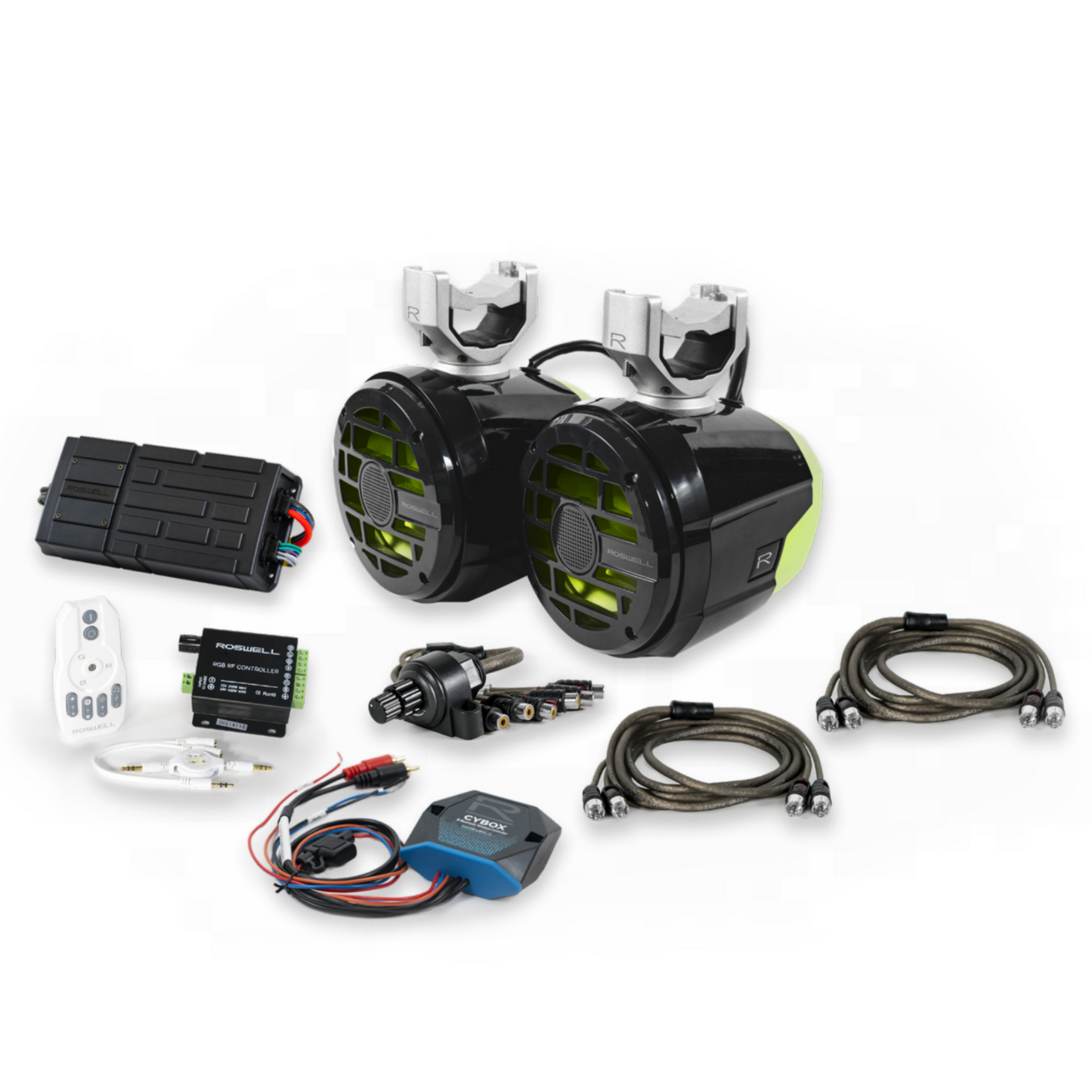 Roswell OFFROAD Firefly 6.5" Cage Speaker Package w/ RGB Remote